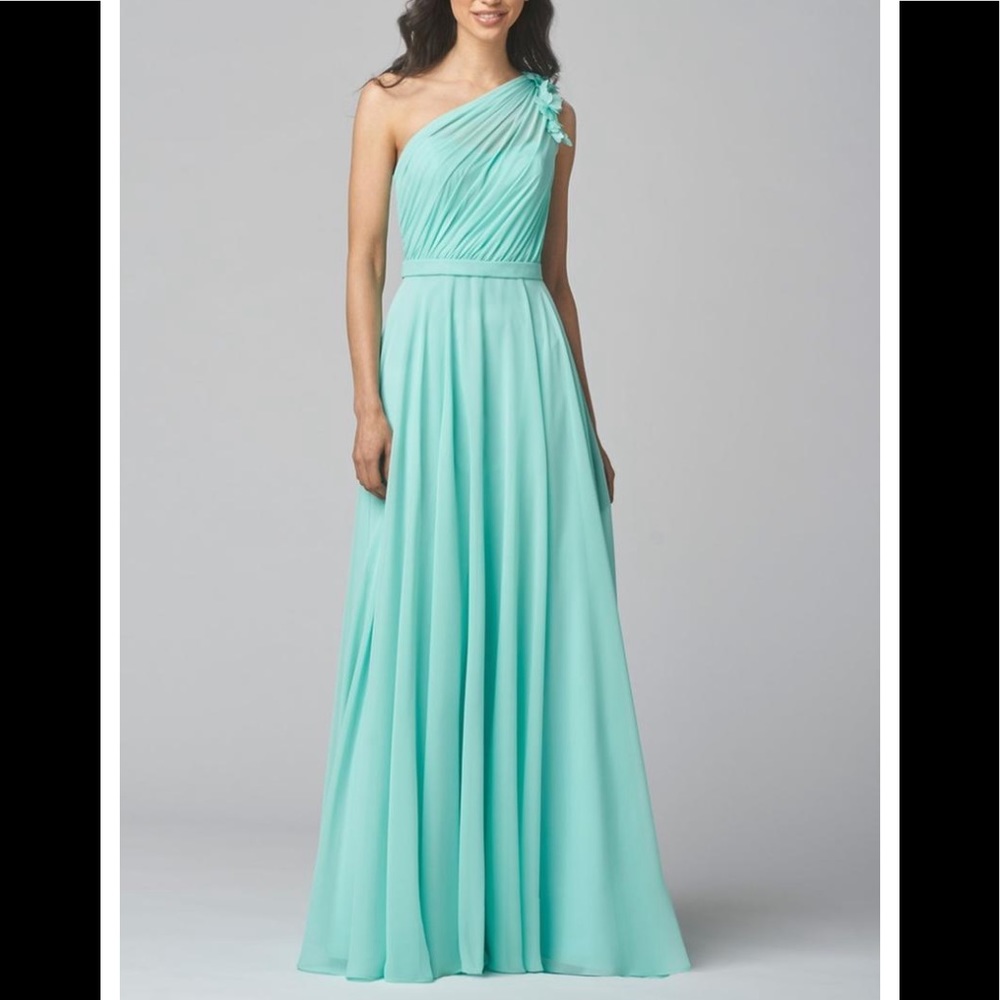 NWT Wtoo One Shouldered Bridesmaid Pageant Gown